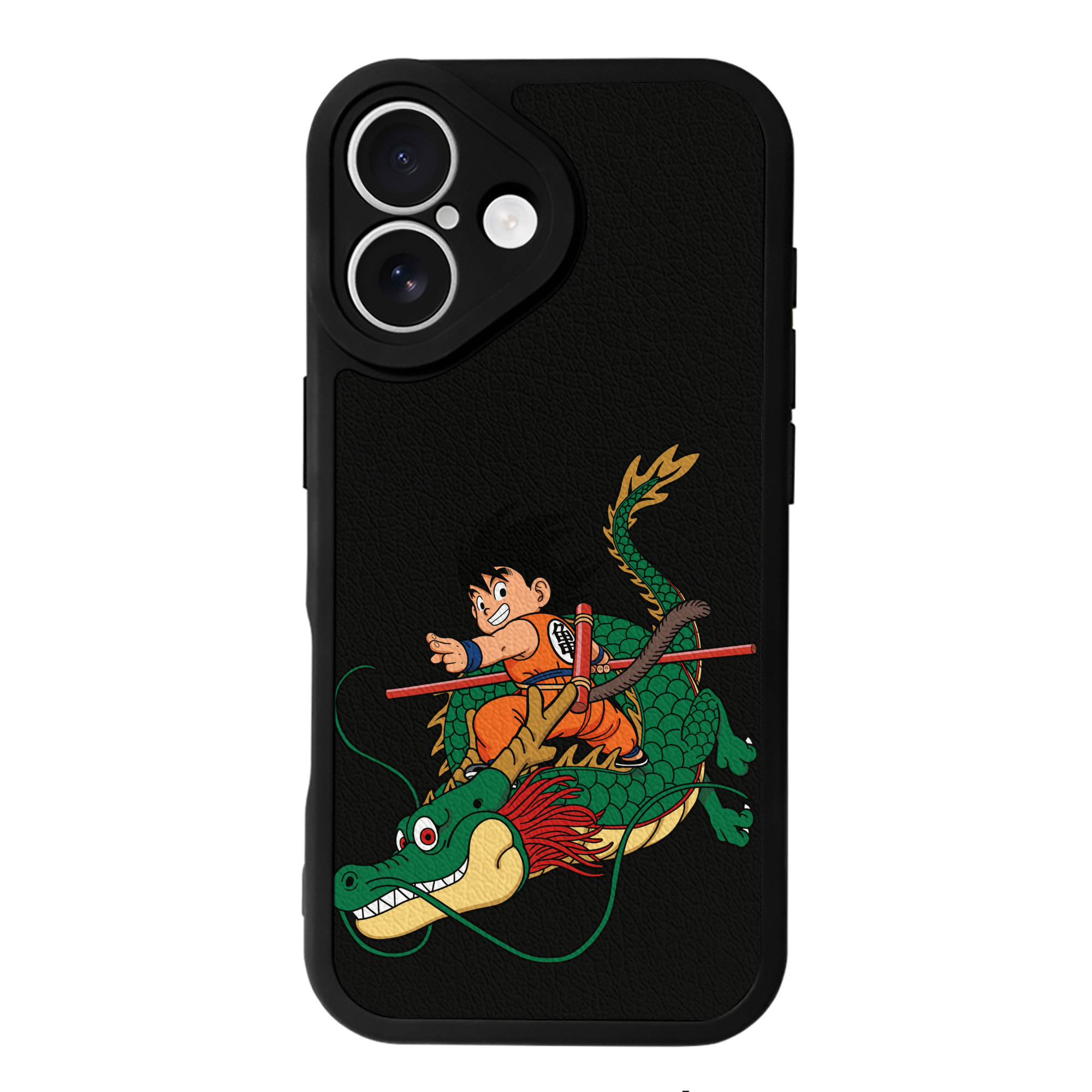 （画像用） ドラゴンボール 孫悟空（そん ごくう）Son Goku カカロット DRAGON BALL Kakarotto 【iPhone 16シリーズ対応】シリコンスマホケース（レザー調） 材質：シリコン